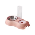 thumbnail image 2 of LEFXSMR Cat Water Fountain, Gravity Pet Dog Bowls for Drinking & Feeding, Automatic Cat Feeder for Pets Home Use, Pink, 2 of 6