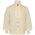 thumbnail image 1 of Mens Vampire Shirt, Pirate Victorian Gothic Medieval Steampunk Ruffle Blouse, 1 of 5