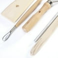 thumbnail image 3 of Clay Carving Tool Pottery Modeling Sculpture Bamboo Wooden Sponge Sculpting and Tools Kit 8 Pcs, 3 of 4