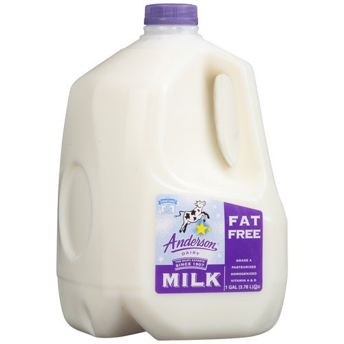 Anderson Dairy Fat Free Milk, 1 Gallon