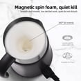 thumbnail image 4 of Nieyigj 5 in 1 Electric Milk Frother - 24oz / 700ml Hot and Cold Foam Maker and Milk Warmer for Latte, Cappuccino, Hot Chocolate, 500W Non-Slip Base, Black, 4 of 8