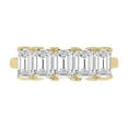 thumbnail image 2 of TimeLe$$ Classics 14K Yellow Gold Round Lab Grown Diamond Ladies Five Stone Wedding Anniversary Stackable Ring Band - 3 CTTW (Ring Size: 10), 2 of 6