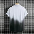 thumbnail image 4 of hotojiny Mens Gradient Shirts Casual Button down Short Sleeve Beach Summer Shirts Fashion Vacation Tee Clothes, 4 of 4