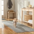 thumbnail image 3 of TOWN & COUNTRY BASICS Pax Herringbone Textured Solid Everwash® Washable Area Rug, Low Pile, Non-Slip Backing, Easy Clean Pet & Family Friendly Rug, Grey, 1'11"x2'11", 3 of 13