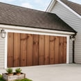 thumbnail image 4 of Brown Wooden Grain Garage Door Cover Banner 7 x 8 FT, Farmhouse Country Vintage Texture Garage Door Curtains Backdrop with Grommets for Indoor Outdoor Wall Party Porch Yard Decorations Background, 4 of 9
