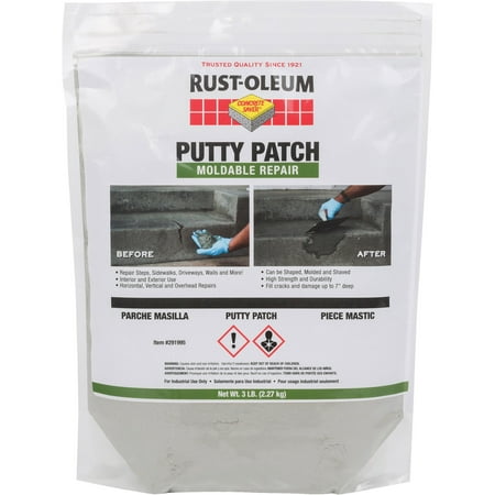 Rust-Oleum, RST291995, Concrete Saver Putty Patch, 1 Each, (Best Concrete Floor Patch)