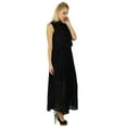 thumbnail image 4 of Bimba Women Long Maxi Dress Formal Georgette Flowy Gown Casual Formal Clothing, 4 of 6