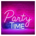 thumbnail image 1 of Let's Party Neon Sign, Dimmable Pink, Weddings And Bachelorette Parties 29.5x43.4cm, 1 of 5