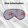 thumbnail image 5 of Naloa Starfish Navy Blue Stripe Print Sleep Mask for Sleeper, Light Blocking Sleeping Eye Mask for Women Men, Eye Shade with Adjustable Strap for Travel, Nap,Meditation, 5 of 7