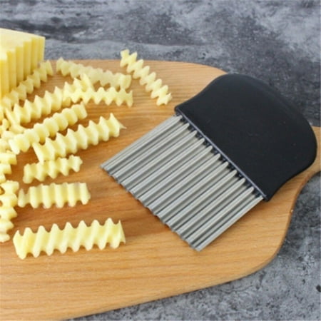 

Wood Potato Grid Slicer Vegetable Grater Corrugated Net Chopper Cutter Wave Knife Chipper Salad Kitchen Shredder Peeler Masher