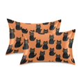 thumbnail image 2 of Cool Black Cat Pattern Pillowcase Standard Size 20''x26'' Satin Double-Sided Print Soft Wrinkle Resistant, 2 of 9