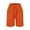 Orange, variant on Audhol Cotton Linen Shorts for Women, Womens Casual Solid Side Pockets Pants Shorts Elastic Waist Pockets Daily Mid Long Shorts High Waisted Linen Shorts Women Black L