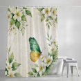 thumbnail image 4 of Vintage Flowers Butterfly Shower Curtain, 36" x 72", Watercolor Farmhouse Summer Waterproof Bathroom Curtain Washable Shower Curtain Set with 12 Hooks, 4 of 8