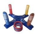 thumbnail image 4 of Juego de juegos de juguetes para piscina, juego de lanzamiento de anillo cruzado inflable de baloncesto para piscina y lanzamiento de anillo inflable, juguetes de piscina para niños para ado, 4 of 5