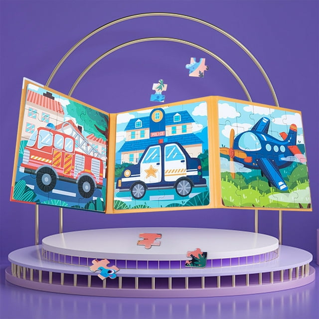 Full Range Of 10 Advanced Magnetic Puzzles For Toddlers Aged 3 To 7 Years Old 3 In 1 Magnet Puzzle Book Puzzle Game Magnetic Activity Toys For Boys And Girls