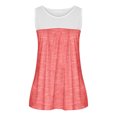 thumbnail image 4 of SMihono Womens Tops Womens Tank Top Womens Rund Neck Blouses Summer Causal Color Matching Print Sleeveless Tops Shirts Tank Tops for Women Womens Summer Tops, 4 of 6
