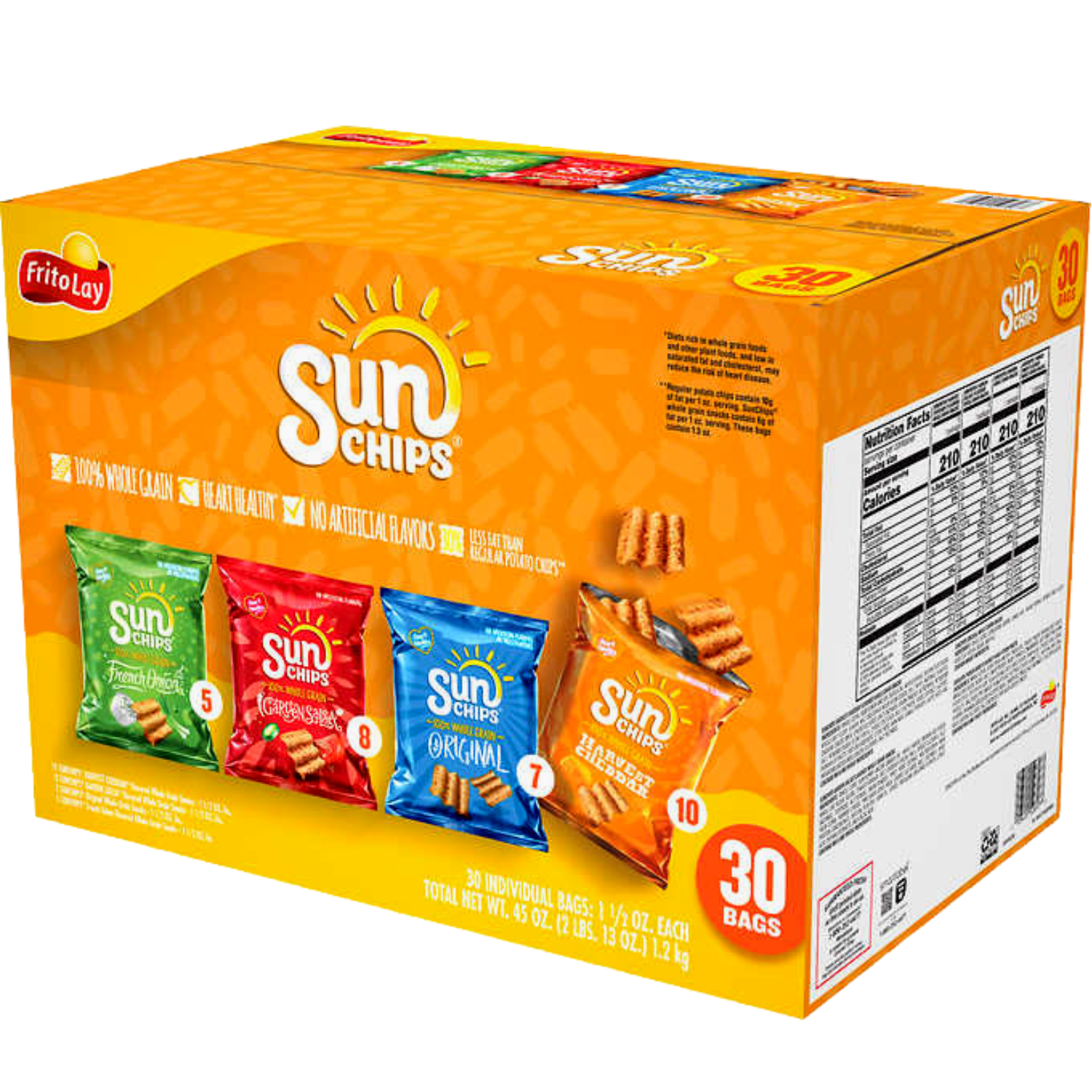 Frito Lay Sunchips Variety Mix Pack Original French Onion Harvest