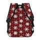 thumbnail image 4 of Easygdp Snowflakes On A Buffalo Plaid Christmas Mochila Ergonómica Versátil para Laptop - Múltiples Bolsillos, Correas Ajustables, Unisex para Escuela, Viajes y Actividades al Aire Libre-One Size, 4 of 5