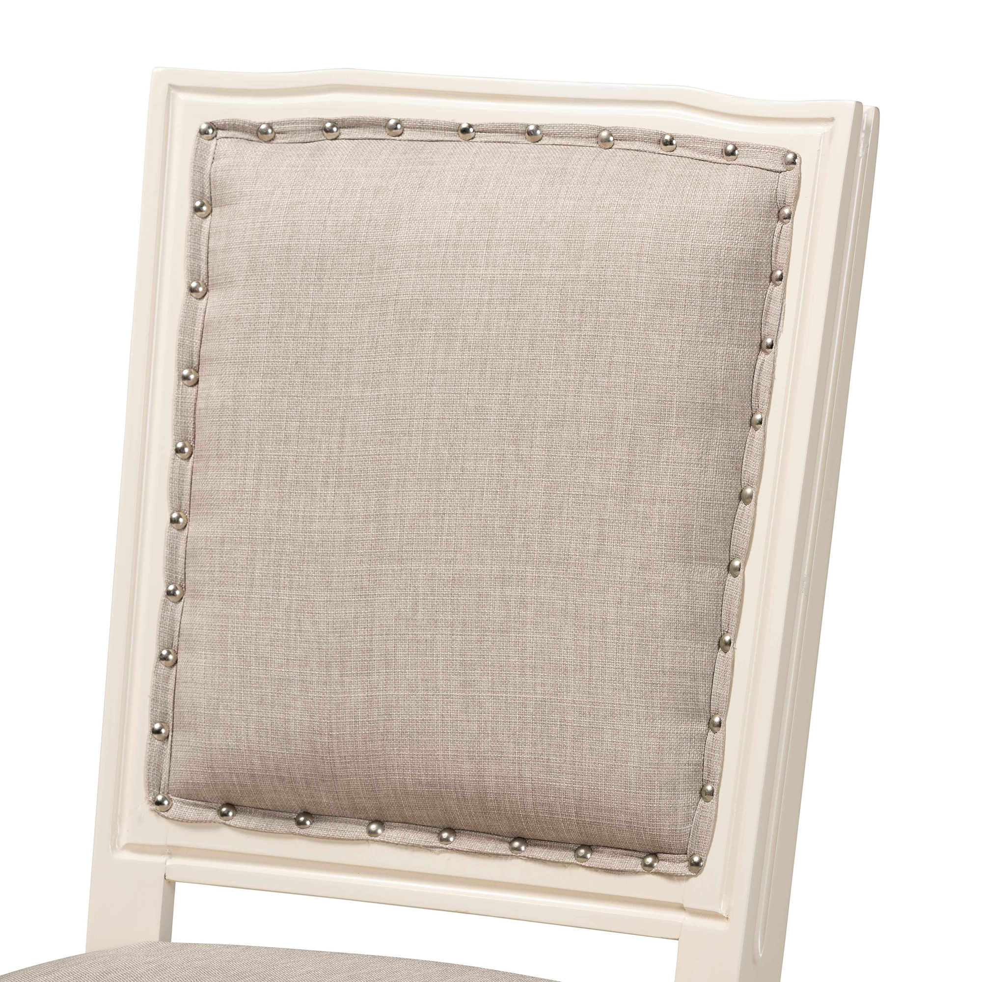 Baxton Studio Louane Dining Chair, Set of 2, Grey