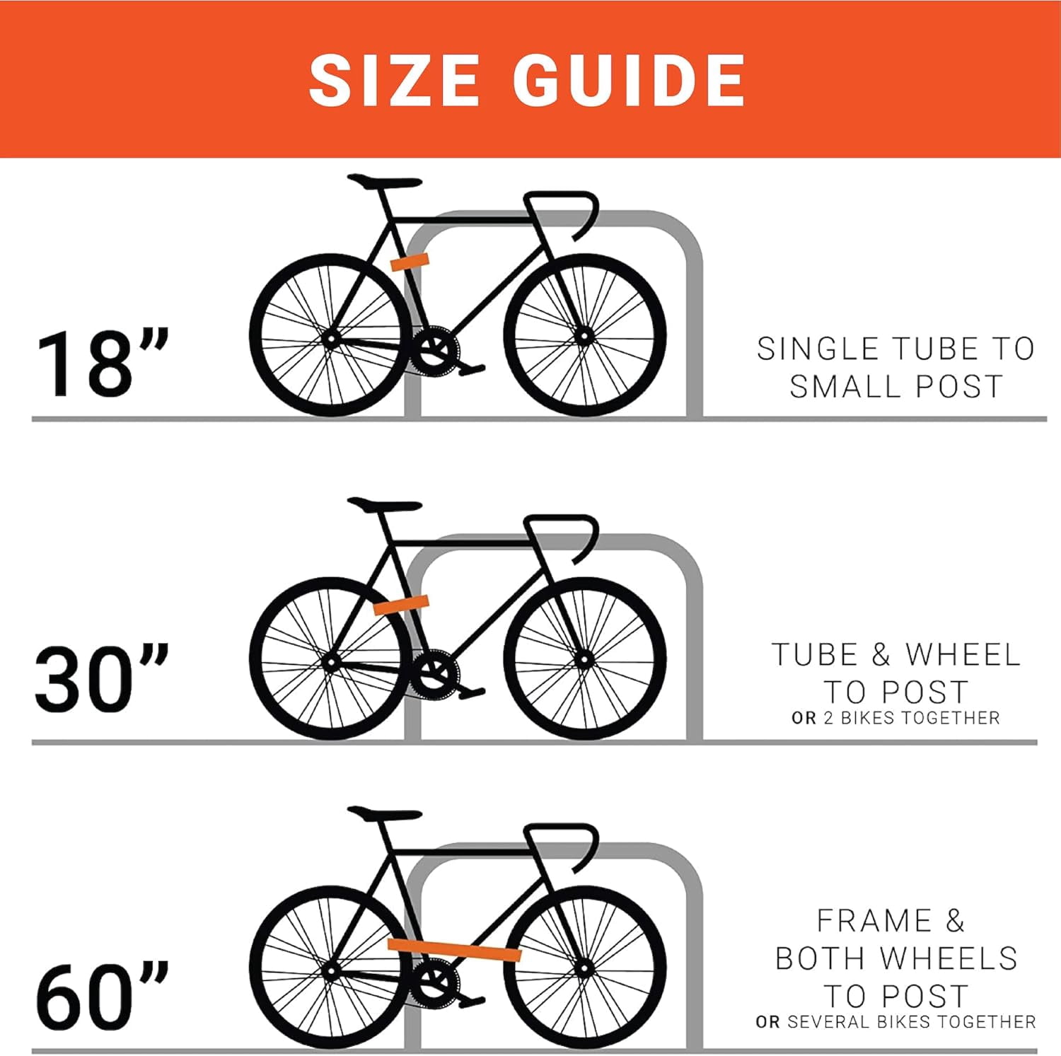 Compact Anti-Theft Combination Bike Lock for Quick Stops, Lightweight Stealth Black Design, 18-Inch Bicycle Accessory