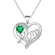 thumbnail image 2 of Collar con Letra de Corazón y Colgante En Forma de Corazón para El Día de La Madre, 2 of 5