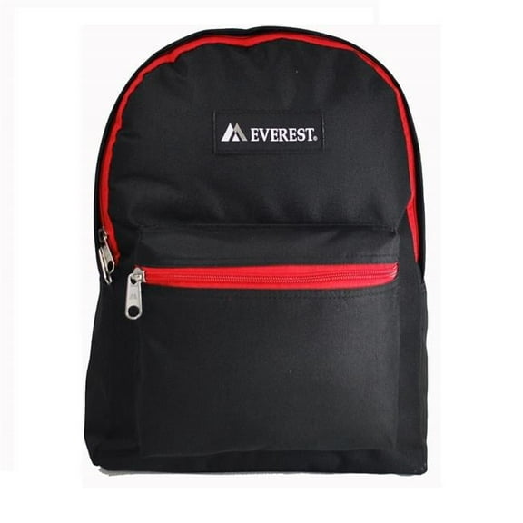 Everest 1045K-BK-RD Basic Backpack - Black & Red