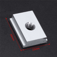 thumbnail image 4 of 30Pcs M8 T-Track Slider Sliding Nut Aluminum Alloy T Slot Nut for Woodworking Tool Jigs Screw Slot Fastener, 4 of 8