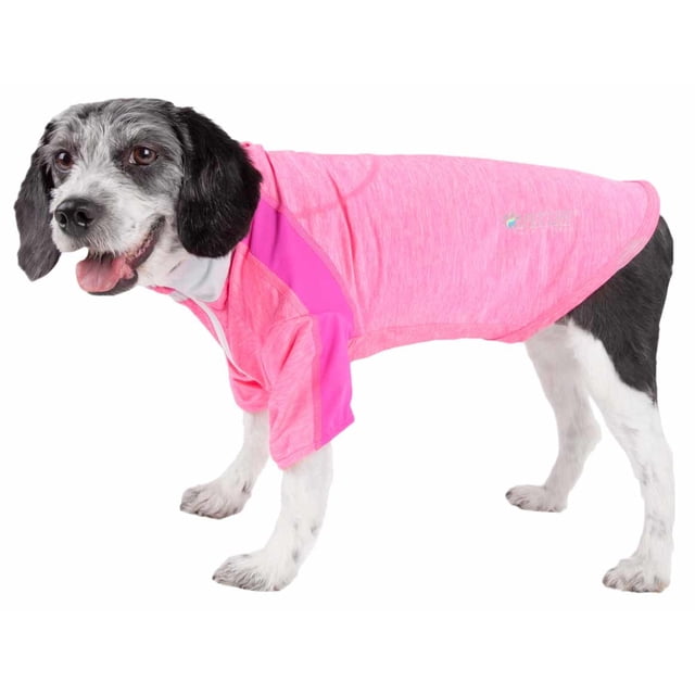 Pet Life Active 'Chewitt Wagassy' Camiseta de manga larga para perro de rendimiento elástico en 4 direcciones