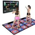 thumbnail image 2 of Alfombra de baile inalámbrica doble Ormromra para ordenador de casa TV interfaz de doble uso, 2 of 7