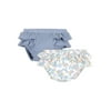 Little Star Organic Baby Girls 2Pk Diaper Cover Bloomer Shorts, Size Newborn-12 Months