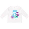 thumbnail image 3 of Inktastic Fifth Birthday Mermaid Girls Long Sleeve Toddler T-Shirt, 3 of 5