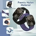 thumbnail image 4 of Vodtian 2 Pack Nylon Sport Bands Compatible with Apple Watch Bands 38mm 40mm 41mm 42mm 44mm 45mm 46mm 49mm for Women Men, Soft Breathable Straps for iWatch Series 10/9/8/7/6/5/4/3/2/1/SE/Ultra/Ultra2, 4 of 7