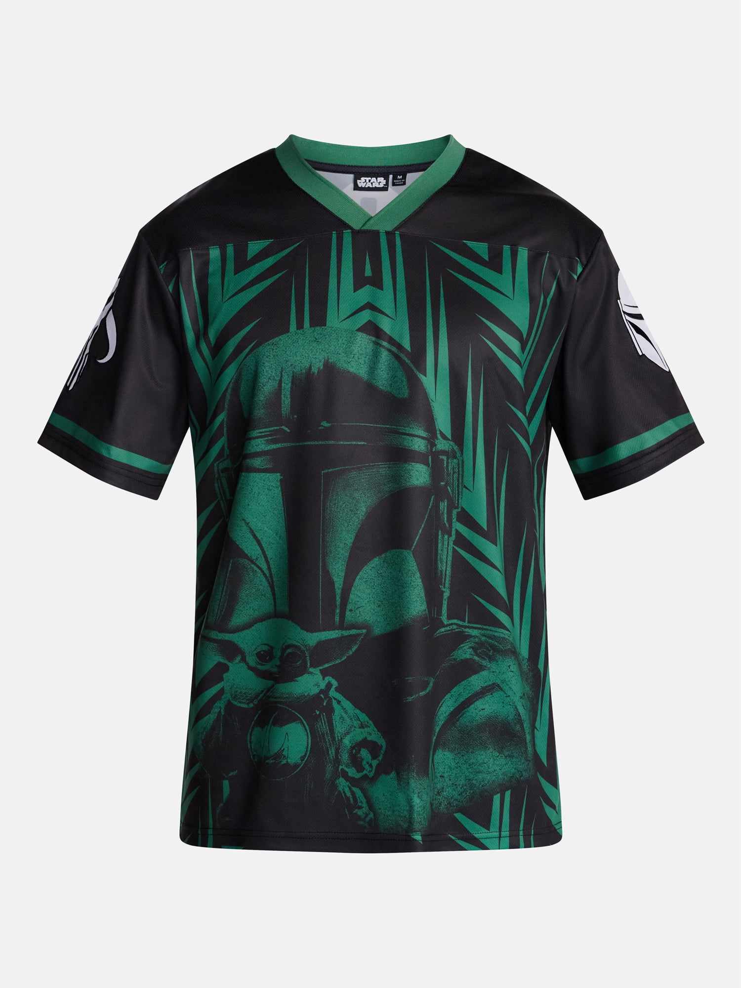 Star Wars The Mandalorian Men's and Big Men's Graphic Mesh Soccer Jersey, Sizes XS-5XL