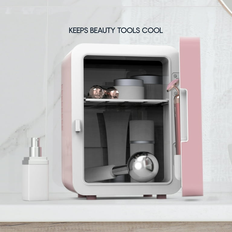 Icon Beauty LED Mirror Door Mini Cooler, 4-Liter Compact Refrigerator for Small Makeup Items - Walmart.com Icon Beauty LED Mirror Door Mini Cooler, 4-Liter Compact Refrigerator for Small Makeup Items - Walmart.com