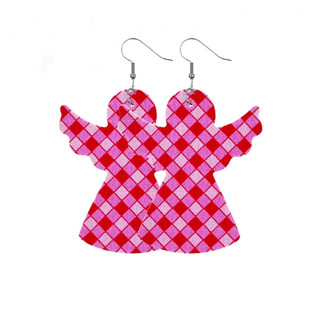 Sonducket Pendientes de cuero en forma de corazón, colgante de oreja, aro exagerado, pendiente colgante hueco, regalo del Día de San Valentín, favores Ropa, zapatos y accesorios Miscelánea tipo 6 Sonducket AP010114-06