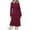 Red, variant on Sokhug Women's Winter Quilted Puffer Jacket Lapel Cotton Padded Open Front Belted Coat Overcoat, Wine