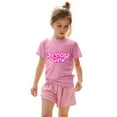 thumbnail image 5 of XEGLSBU Girls T Shirts Size 7-8 Cute Girl's Birthday Cute Shirts and T Shirt Short Sleeve (1Y 13Y) Pink Size 10-11 Years, 5 of 6
