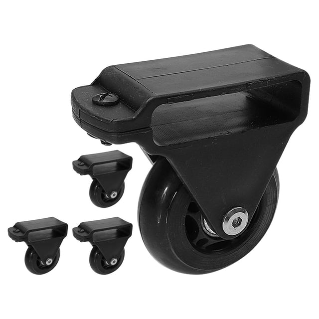 SHISUYAN 4pcs Telescopic Ladder Wheel Practical Balance Pulley Home Ladder Wheels