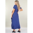 thumbnail image 4 of Maternity Faux Wrap Butterfly Sleeve Dress with Ruffles, 4 of 4