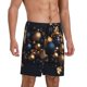 thumbnail image 2 of Fotbe Elegant Golden Blue Ornaments Pantalones Cortos de Pijama para Hombre, Ropa de Dormir, Pantalones de Pijama Cortos para Hombre-XX-Large, 2 of 6