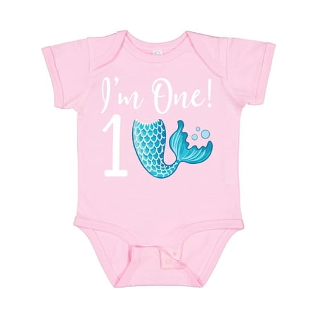 

Inktastic 1st Birthday Mermaid Party Gift Baby Girl Bodysuit