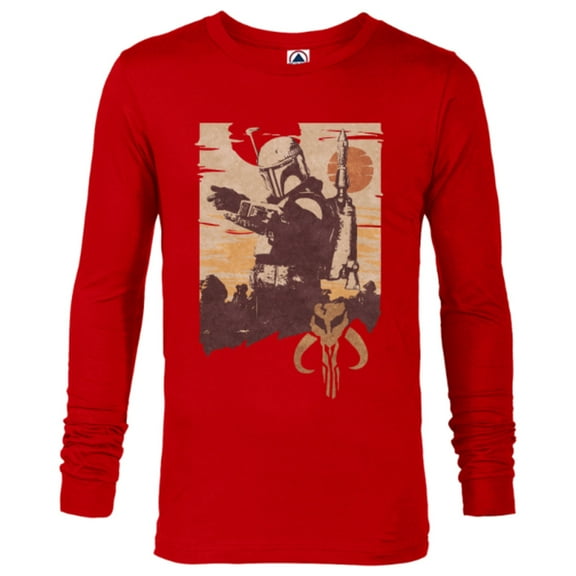 Star Wars The Book of Boba Fett Tatooine Battle - Long Sleeve T-Shirt for Men – Customized-New Red