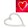 thumbnail image 4 of Colorful Neon Lights, Heart Shaped PVC USB Battery Powered Soft Light LED Neon Light  for Birthday Party Blue Light, Light,Purple Light,Red Light, 4 of 8