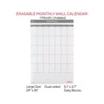 thumbnail image 2 of Staples 24" x 36" Monthly Dry-Erase Wall Calendar Reversible White/Gray (ST60365-22), 2 of 7