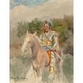 thumbnail image 3 of Rosa Bonheur 15x18 Black Modern Framed Museum Art Print Titled - Indian on Horseback (circa 1889), 3 of 5