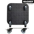 thumbnail image 6 of Wagner design yourself 11.4" Black Square Aluminum Plant Caddy with Brakes, 6 of 7