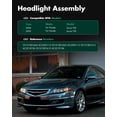 thumbnail image 3 of SCITOO Headlight Assembly Pair Replacement for 2004-2005 for Honda for Acura TSX Models Base Sedan 4-Door Bulbs Not Included, 3 of 5