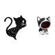 thumbnail image 5 of Reloj de pared,Reloj de pared con diseño de gato para guardería,sala de juegos y interior,Estatua de escritorio,Estatua de gato con forma de cuenco para llaves,entrada,dibujos, 5 of 8