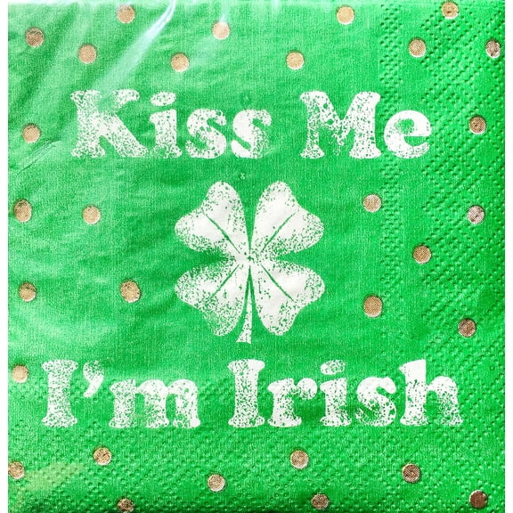 40ct, 3ply, Cocktail Napkin,I am Irish