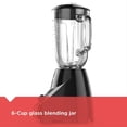 thumbnail image 4 of BLACK + DECKER Licuadora de 10 Velocidades, 550 Vatios, Frasco para Mezclar Vidrio de 50 oz (6,25 Tazas), BL2010BG, 4 of 8